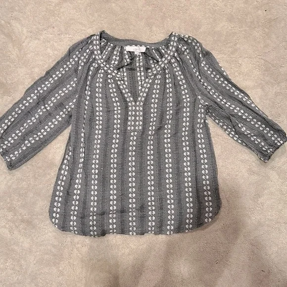 LOFT Patterned Blouse - Picture 1 of 3